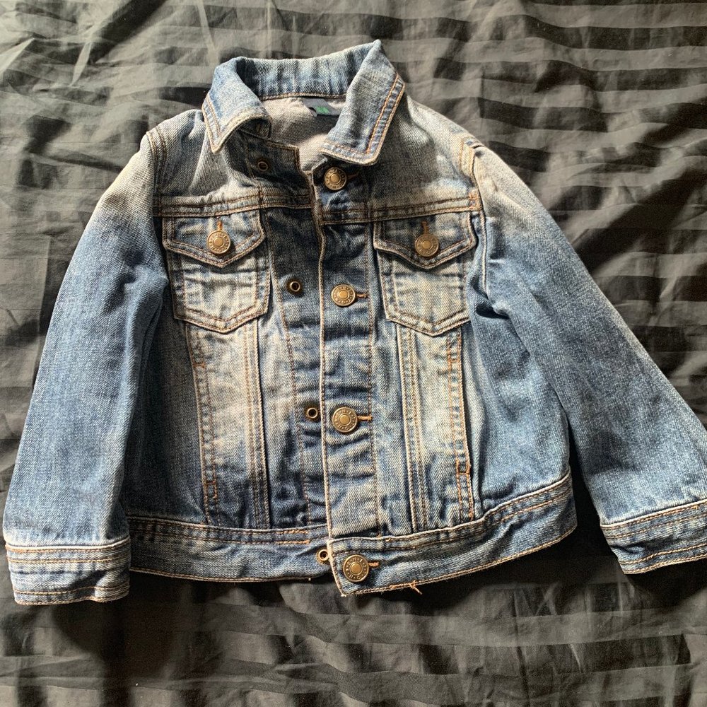 Benetton Jeans denim baby jacket 18-24m